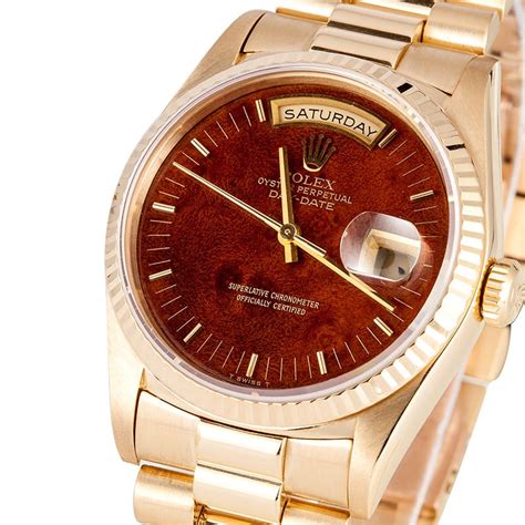 rolex wood dial